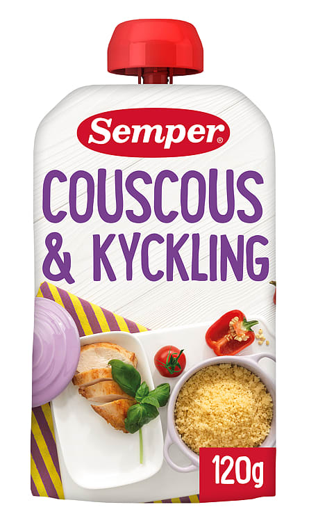 Couscous&Kylling 6mnd 120g Semper