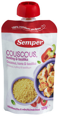 Semper Rte Couscous & Kylling 6m