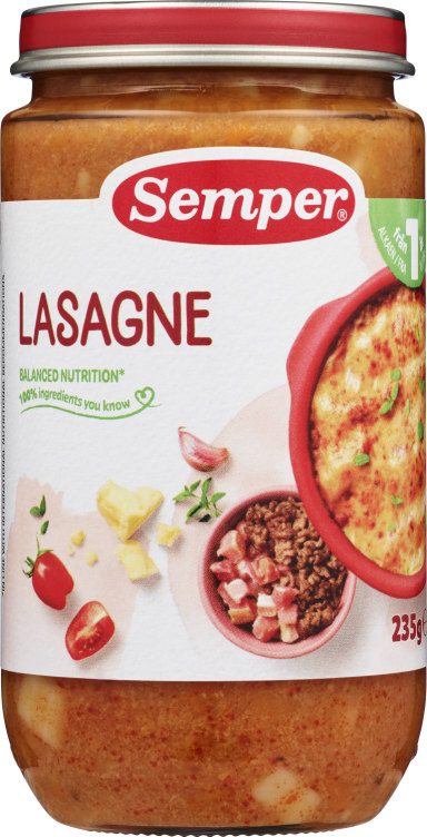 Lasagne 1 År 235g Semper