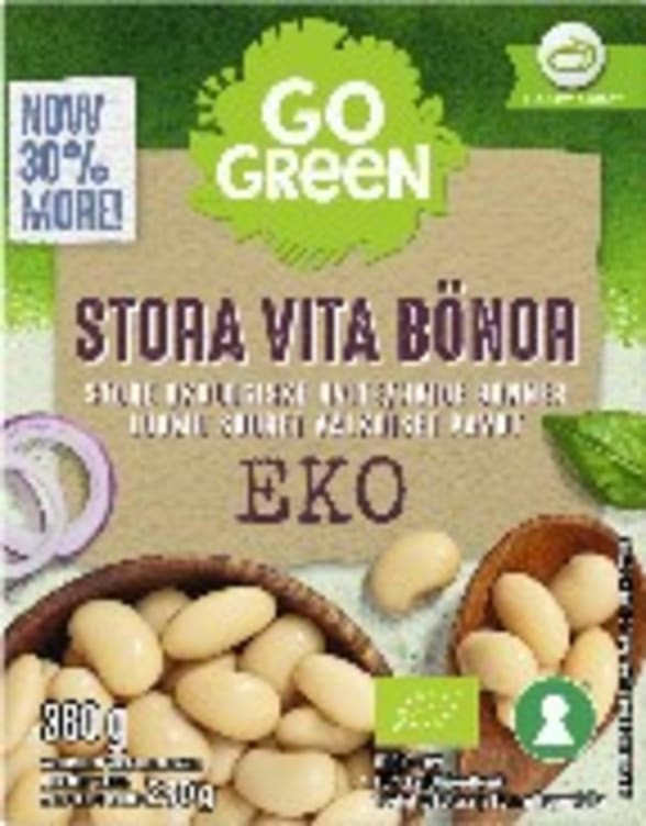 Bønner Hvite Store Økologisk 380g Gogreen