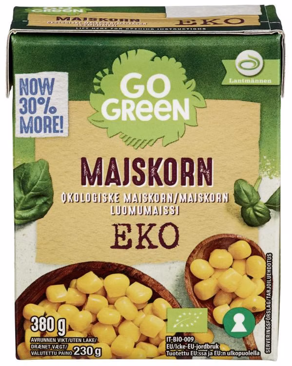 Maiskorn Økologisk, 380 g