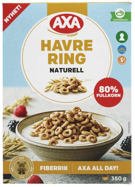 Havrering Naturell 350g Axa