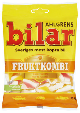 Ahlgrens Bilar Fruktkombi 125g