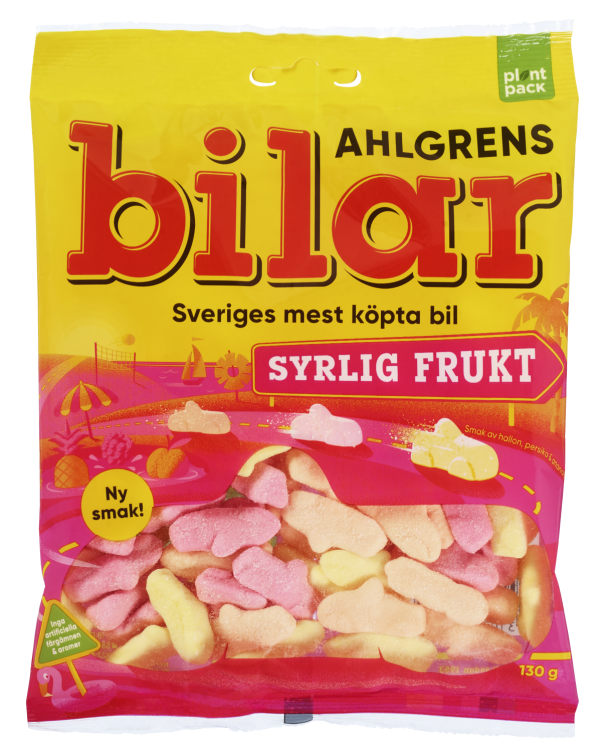 Ahlgrens Bilar Syrlig Frukt 130g
