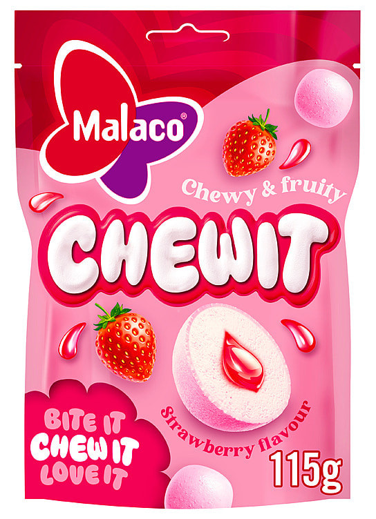 Chewit Strawberry 115g Malaco