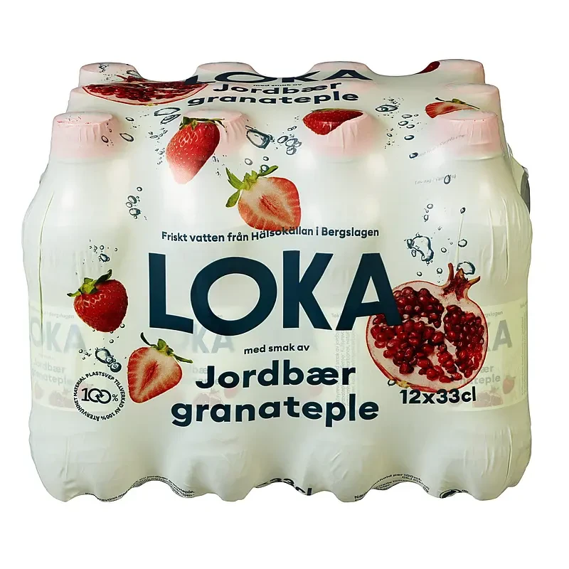 Loka 300 ml jordbær/granateple
