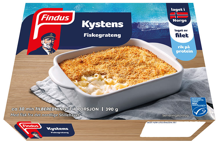 Fiskegrateng Kystens 390g Findus