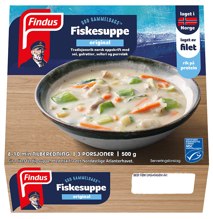 Fiskesuppe God Gammeldags 500g Findus