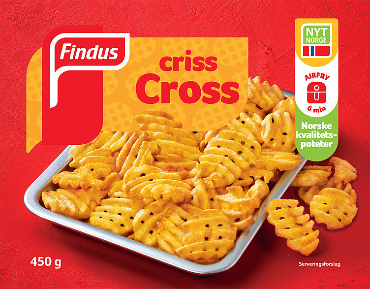 Criss Cross Fries 450g Findus Farm