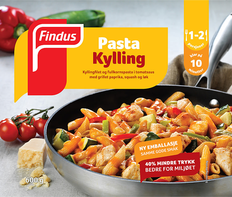Kylling&Pasta Fullkorn 600g Findus