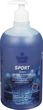 Family Fresh Sport 2in1 Shower & Shampo 1000ml