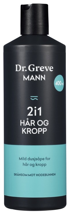 Dr.Greve Mann 2i1 Hår og Kropp 400ml