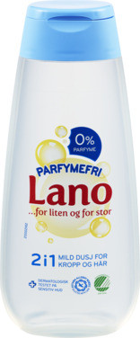 Lano Parfymefri 2i1 Mild Dusj 250ml