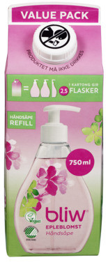 Bliw Håndsåpe Epleblomst Refill 750ml