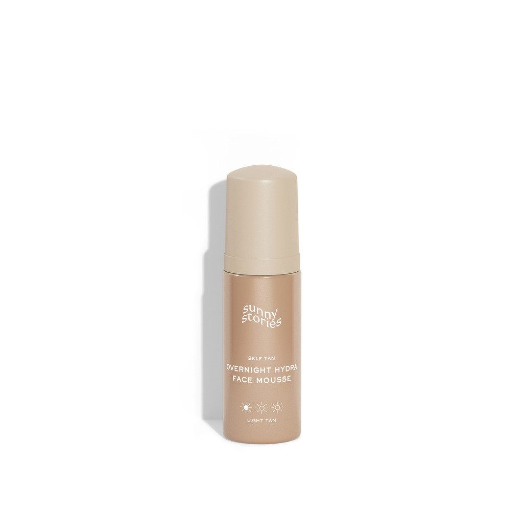 Sunny Stories Self Tan Overnight Hydra Face Mousse Light Tan 50 ml