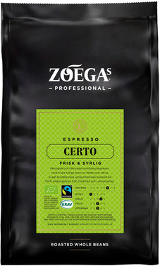 Zoegas Espresso Certo Rwb 500g