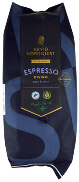 Arvid Nordquist Espresso Nero Divino Kaffe Hele Bønner 1000g
