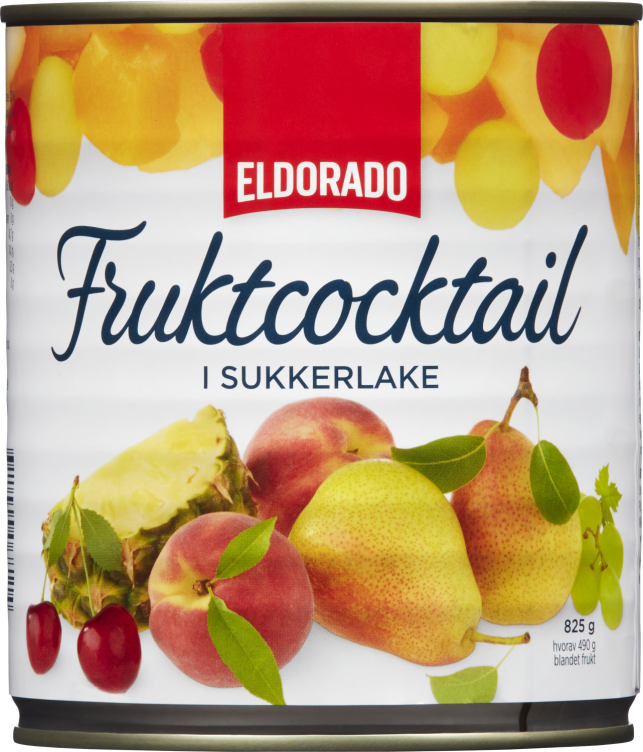 Fruktcocktail i Lake 825g boks Eldorado