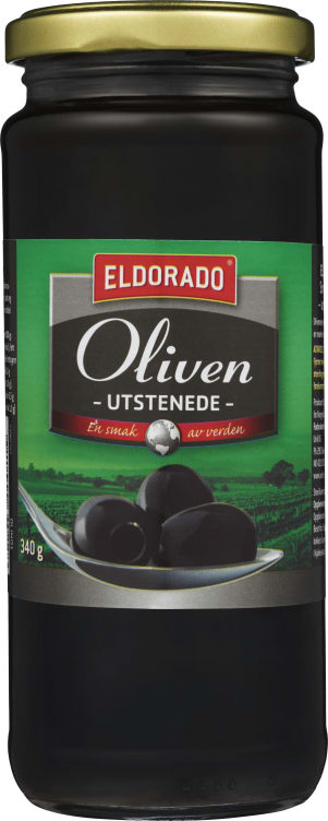 Oliven Sort u/Sten 340g Eldorado