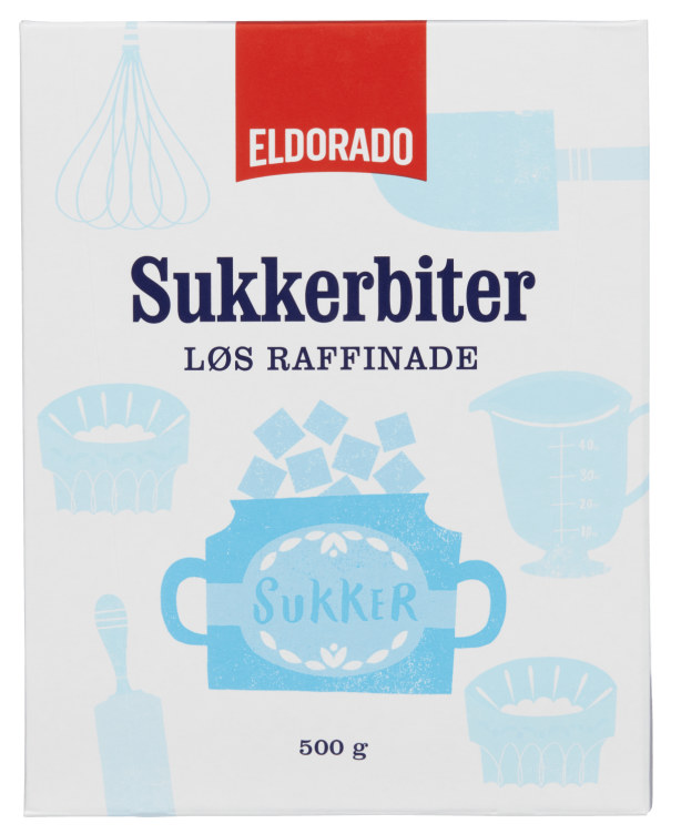 Sukkerbiter Raffinade Løs 500g Eldorado