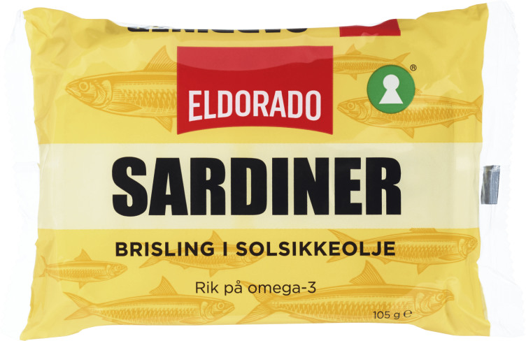 Sardiner Brisling i Olje 105g Eldorado