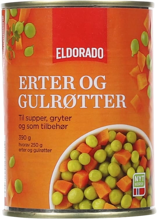Erter&Gulrøtter 410g Eldorado