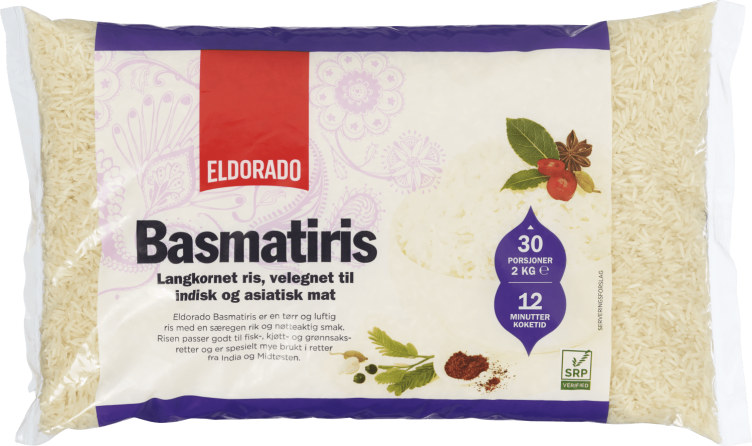 Basmatiris 2kg Eldorado