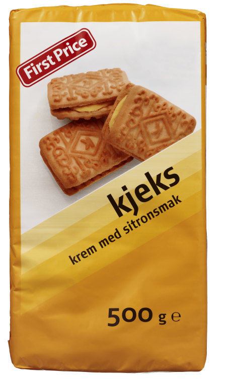Kjeks m/Sitronkrem 500g First Price