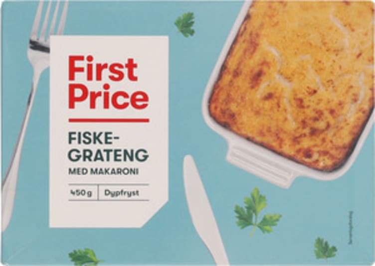 Fiskegrateng m/Makaroni 450g First Price