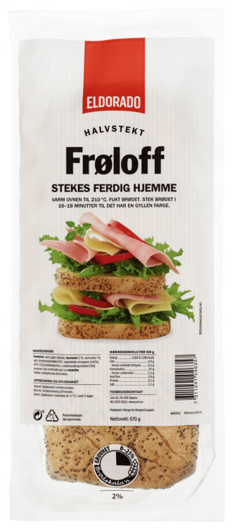 Frøloff Lettstekt 670g Eldorado
