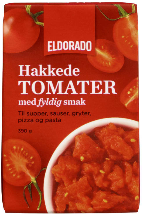 Tomater Hakkede Naturell 390g Eldorado