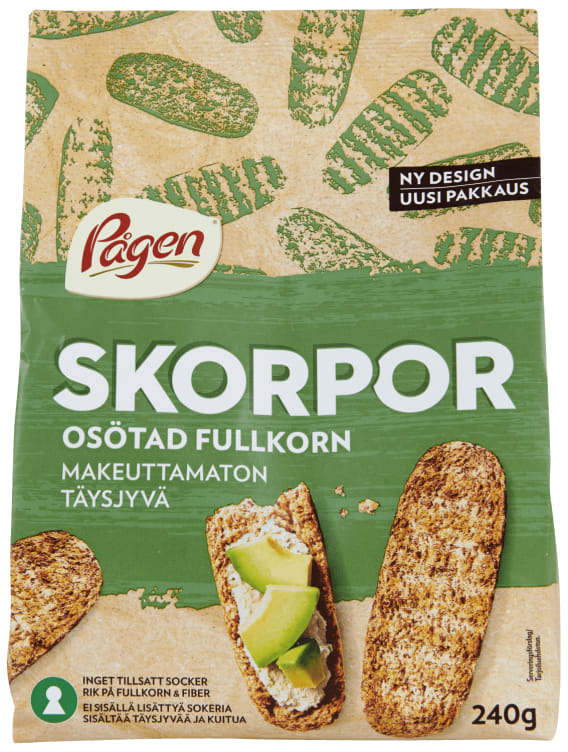 Skorpor Fullkorn 240g Pågen