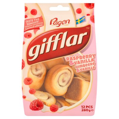 Pagen Gifflar Raspberry & Vanilla Rolls
