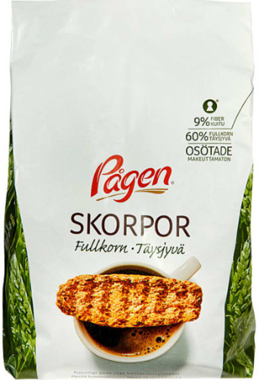 Skorper Fullkorn 400g Pågen