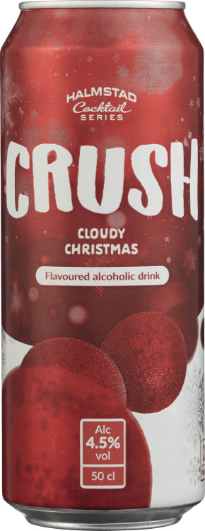 Halmstad Crush Cloudy Christmas 0,5l boks