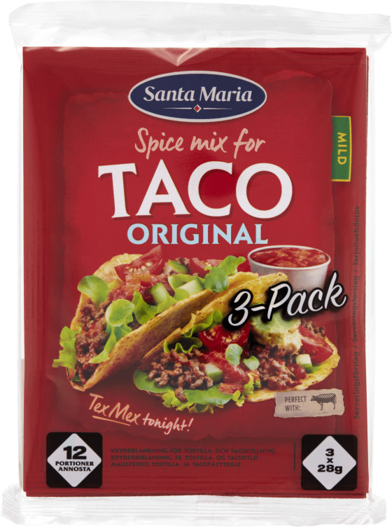 Taco Spice Mix 3pk 84g St.Maria