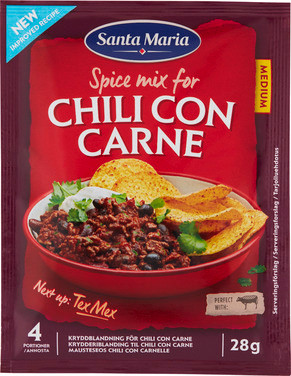 Chili Con Carne Spice Mix 28g Santa Maria