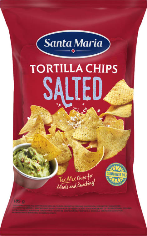 Tortilla Chips Salt 185g St.Maria