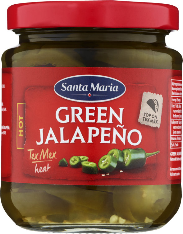 Green Jalapeño Hot 215g Santa Maria