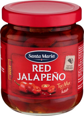 Jalapeno Hot Red 215g Santa Maria