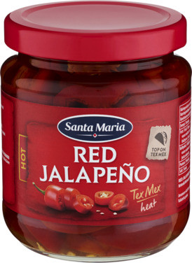 Jalapeno Hot Red 215g Santa Maria