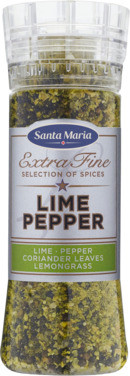Lime Pepper Kvern 310g Santa Maria