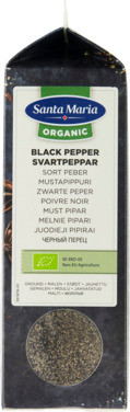Sort Pepper Malt Økologisk 330g Santa Maria
