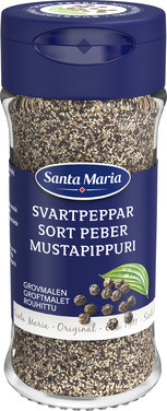 Sort Pepper Grovmalt 34g Santa Maria