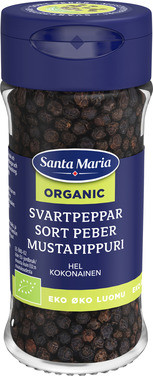 Hel Sort Pepper Økologisk 37g Santa Maria
