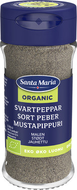 Sort Pepper Malt Økologisk 33g Santa Maria