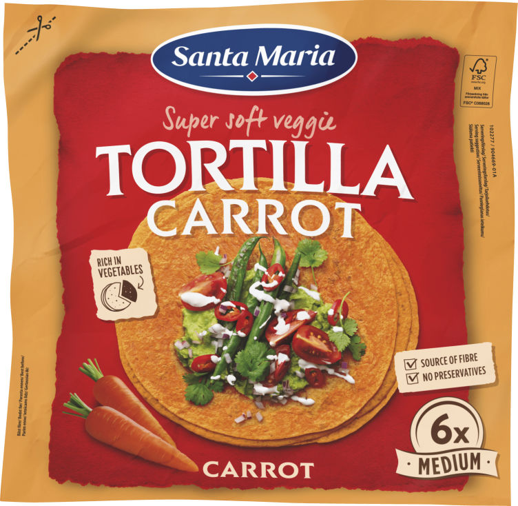 Tortilla Carrot 6stk 240g St.Maria