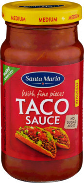 Taco Sauce Medium 230g Santa Maria