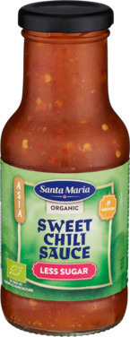 Organic Sweet Chili Less Sugar 250ml Santa Maria