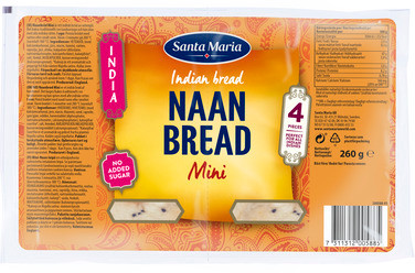 Naan Bread Mini 260g Santa Maria